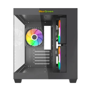 MaxGreen S275-22 Mid Tower Black Micro-ATX Gaming Desktop Casing