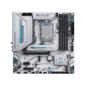 Maxsun eSport Z890M ICE (Wi-Fi 6) DDR5 (Intel Core Ultra LGA1851 Socket) White Motherboard #MS-eSport Z890M WIFI ICE