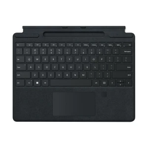 Microsoft Surface Pro Black Signature Keyboard with Fingerprint Reader & Slim Pen 2 Tray (For Surface Pro X, 8 & 9)