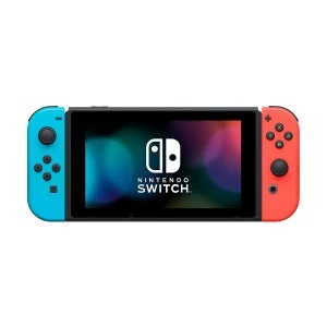 Nintendo Switch HAC-001 (V2) Gaming Console With Neon Blue and Neon Red Joy-Con