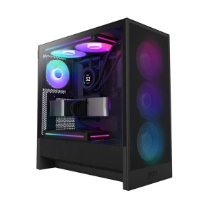 NZXT H5 Flow RGB Mid Tower Black ATX Gaming Desktop Casing #CC-H52FB-R1