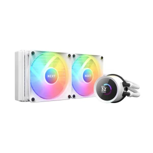 Nzxt Kraken 240 RGB 240mm AIO White Liquid CPU Cooler with LCD Display #RL-KR240-W1