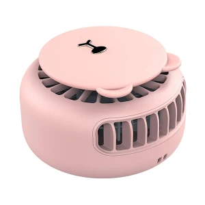 Orico Maka Bear Pink Mini Rechargeable Neck Fan (3W, 800mAh) #GXZ-F1013-PK