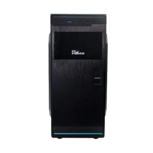 PC Power 180G Mid Tower Black Desktop Case with Standard PSU (Dual USB 2.0)