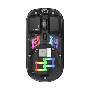 Pc Power Obsidian PGM-P7 BK Wireless Black Transparent Mouse