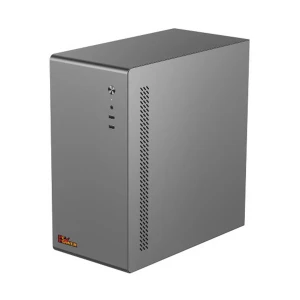 PC Power PC401 Mini Tower Grey Micro-ATX Desktop Case with Standard PSU