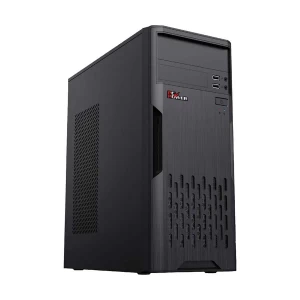 PC Power PC404 Mid Tower Black ATX Desktop Casing with Standard PSU