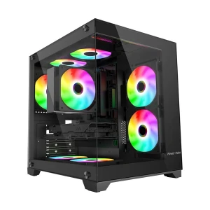 Power Train G777 Mid Tower Black ATX Gaming Desktop Casing #PT-G777B