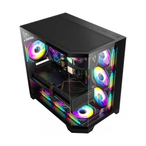 Revenger Air Box Full Tower Black (Tempered Glass Window) ATX Gaming Desktop Case