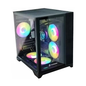 Revenger LEO Dynamic Mini Mid Tower Black ATX Gaming Desktop Casing