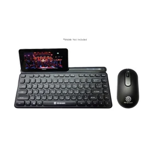 Revenger RKM-24W Mini Black Wireless Keyboard & Mouse Combo with Tablet Holder