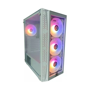 Revenger SHOCKWAVE RGB Mid Tower White ATX Gaming Desktop Casing