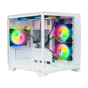 Safeway Seaview Mid Tower White Micro-ATX Gaming Desktop Casing