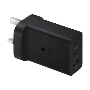Samsung Trio PD 65W USB & Dual USB-C Black Charger / Charging Adapter #T6530