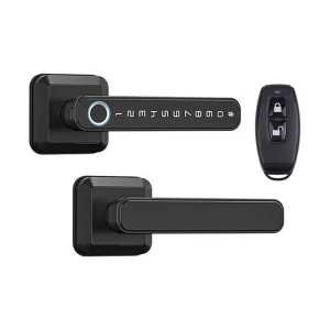 SmartX T3TT/SX-T30TT Fingerprint Smart Door Lock with Remote (Black)