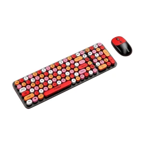 T-wolf TF350 Red Wireless Keyboard & Mouse Combo