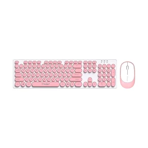 T-wolf TF770 Pink Wireless Keyboard & Mouse Combo