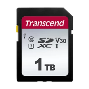 Transcend SDXC 300S 1TB Class 10 UHS-I U3, V30 Memory Card #TS1TSDC300S