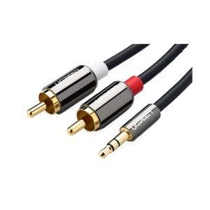 Ugreen 10591 3.5mm Male to 2 RCA Male, 5 Meter, Audio Cable # 10591