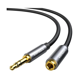 Ugreen AV118 (10594) 3.5mm Male to Female, 2 Meter, Black Audio Extension Cable #10594