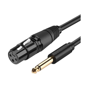 Ugreen AV131 (20719) 6.5mm Male to XLR Female 2 Meter Black Audio Cable # 20719