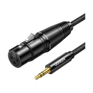 Ugreen AV182 (20763) 3.5mm (Three-Pole) Male to XLR Female Black Converter #20763 (1 Meter)