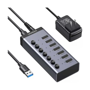 Ugreen CM481 (90307) USB Male to 7 USB Female Black USB HUB # 90307