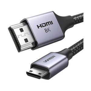 Ugreen HD163 (15515) Mini HDMI Male to HDMI Male, 2 Meter, Black Cable #15515 (8K)