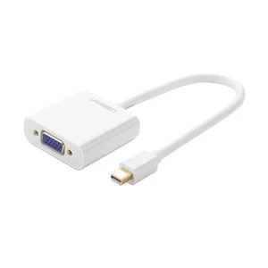 Ugreen 10458 Mini DisplayPort Male to VGA Female White Converter # 10458