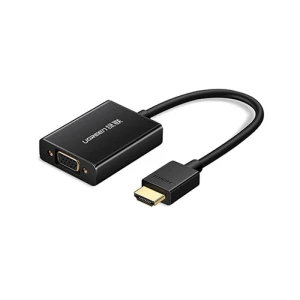 Ugreen MM102 (40233) HDMI Male to VGA Female Black Converter with Audio #40233