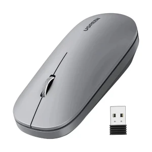 Ugreen MU001 (90373) Gray Silent Portable Wireless Mouse #90373