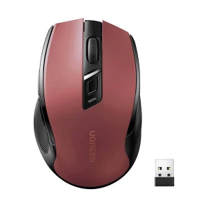 Ugreen MU006 (25752) Wireless (Dual Mode) Red Ergonomic Silent Mouse #25752