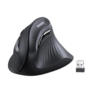 Ugreen MU008 (25444) Wireless (Dual Mode) Black Silent Vertical Mouse #25444