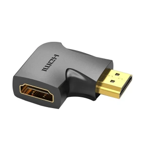 Vention AIPB0 HDMI Male to Female Black Converter # 90 Degree Vertical Flat, AIPB0