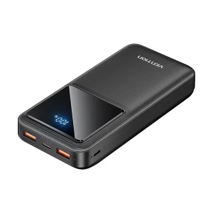 Vention FHLB0 20000mAh Black 22.5W Power Bank with Digital Display #FHLB0