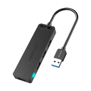 Vention CHLBF USB Male to Micro USB & Quad USB Female Black HUB #CHLBF