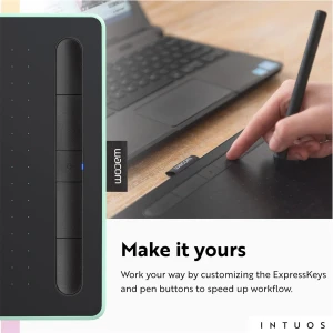 Wacom Intuos CTL-4100WL/E0-CX / CTL-4100WL/E0-C Small Pistachio Bluetooth Graphics Tablet