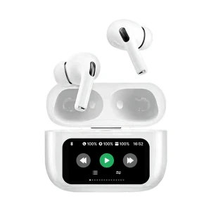 Wiwu T22 ANC White True Wireless Earbuds with Touch Display