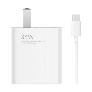 Xiaomi 33W US White USB Charger / Charging Adapter with USB to USB-C White Charging Cable #MDY-11-EX