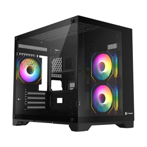 Xtreme 500B Mid Tower ATX Black Gaming Desktop Casing With 3 ARGB Fan