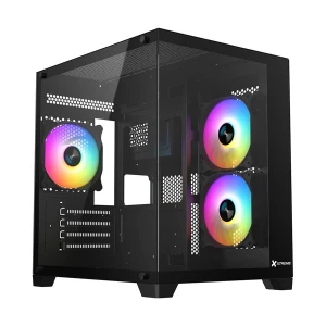 Xtreme S270B Mid Tower ATX Black Gaming Desktop Casing With 3 ARGB Fan