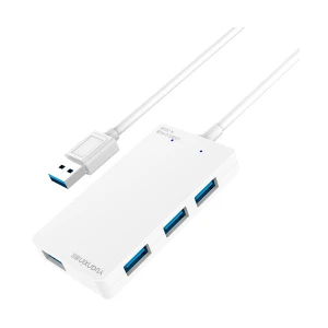 Yuanxin X-3226 USB Male to Quad USB Female White Hub # X-3226