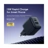 Oraimo Cannon 18D USB & USB-C 18W Black Charger / Charging Adapter with USB to USB-C Black Cable #OCW-5183E+C53 (EU)