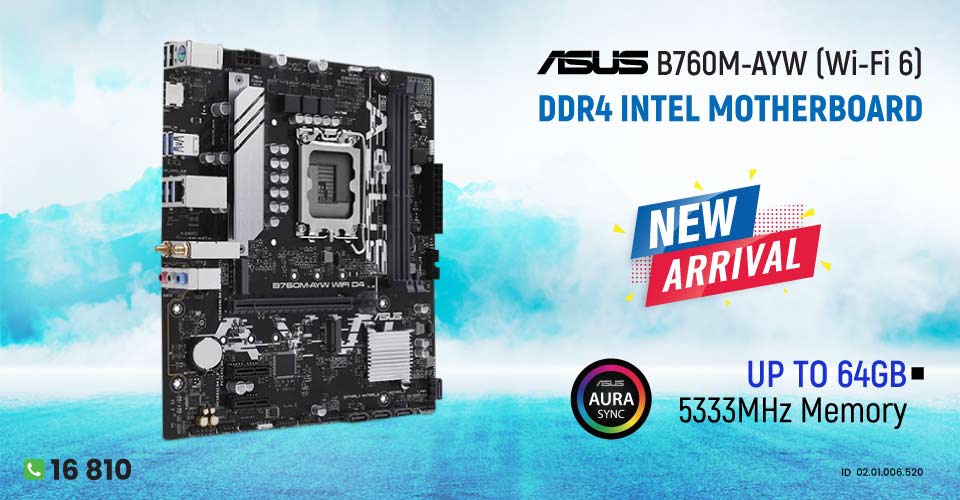 Asus B760M AYW (Wi-Fi-6) Motherboard